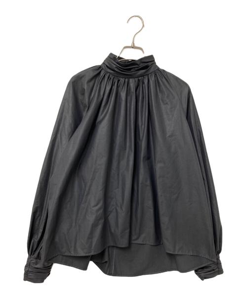 anuans（アニュアンス）anuans (アニュアンス) ギャザーディテールデザインブラウス グレー サイズ:Fの古着・服飾アイテム