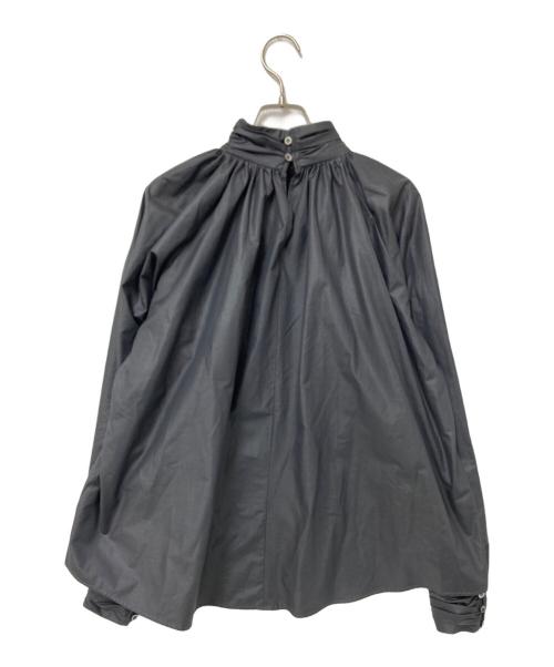 anuans（アニュアンス）anuans (アニュアンス) ギャザーディテールデザインブラウス グレー サイズ:Fの古着・服飾アイテム