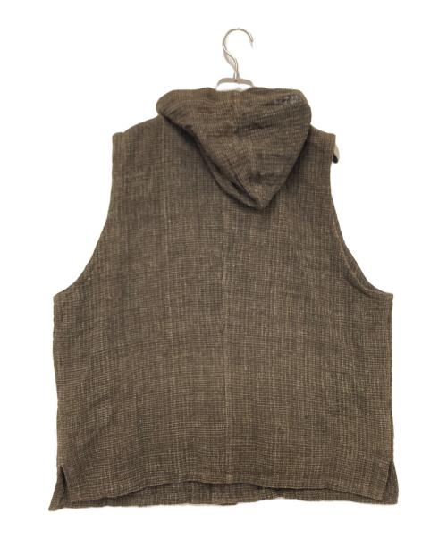 USAATO（ウサト）USAATO (ウサト) フーデッドベスト ブラウン サイズ:下記参照の古着・服飾アイテム
