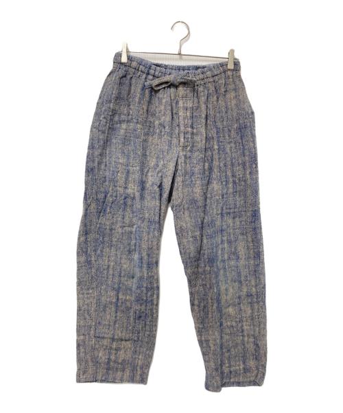 USAATO（ウサト）USAATO (ウサト) イージーパンツ ブルー×ベージュ サイズ:下記参照の古着・服飾アイテム