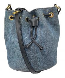 ETRO（エトロ）の古着「ペイズリー巾着バッグ」｜インディゴ