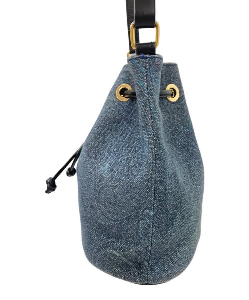 ETRO（エトロ）ETRO (エトロ) ペイズリー巾着バッグ インディゴ サイズ:下記参照の古着・服飾アイテム