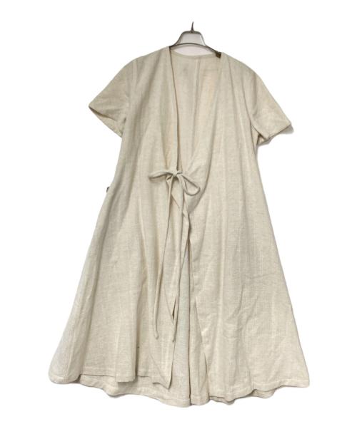 USAATO（ウサト）USAATO (ウサト) 半袖デザインワンピース ベージュ サイズ:下記参照の古着・服飾アイテム