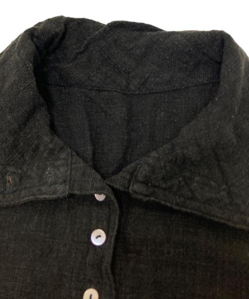 USAATO（ウサト）USAATO (ウサト) 貝ボタンシャツ ブラック サイズ:下記参照の古着・服飾アイテム