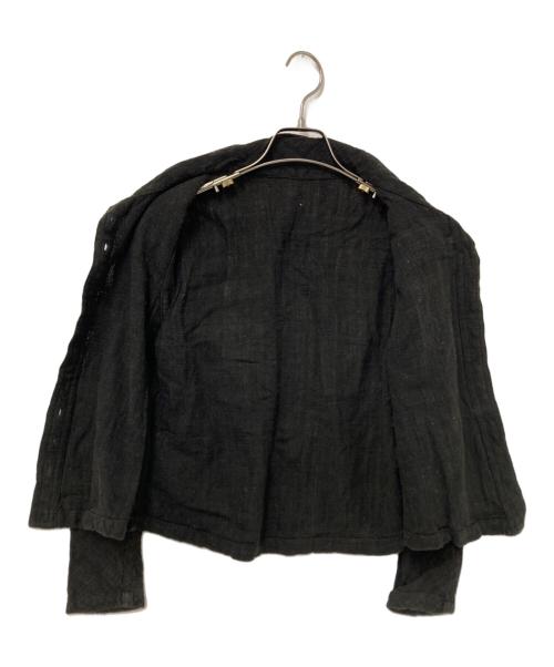 USAATO（ウサト）USAATO (ウサト) 貝ボタンシャツ ブラック サイズ:下記参照の古着・服飾アイテム