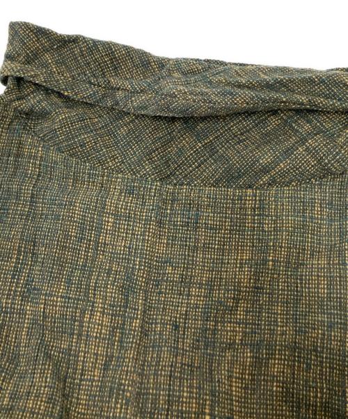 USAATO（ウサト）USAATO (ウサト) ノースリーブワンピース グリーン×ベージュ サイズ:下記参照の古着・服飾アイテム