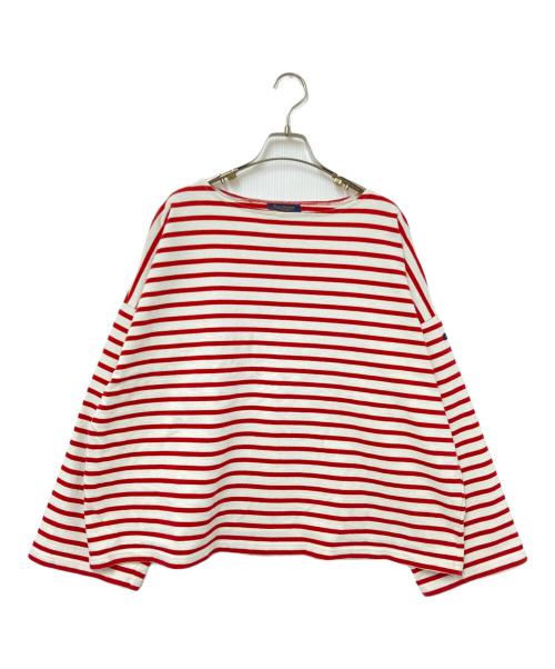 Le minor（ルミノア）Le minor (ルミノア) バスクシャツ ホワイト×レッド サイズ:1の古着・服飾アイテム