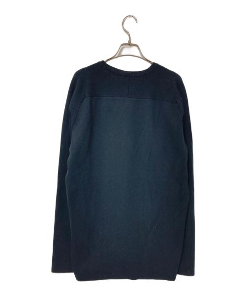 JOHN SMEDLEY（ジョンスメドレー）JOHN SMEDLEY (ジョンスメドレー) クルーネックウールニット ブラック サイズ:Lの古着・服飾アイテム