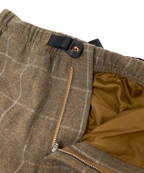 GRAMICCI（グラミチ）GRAMICCI (グラミチ) ウールブレンド ダブルマッキン ワイドパンツ ブラウン サイズ:Sの古着・服飾アイテム