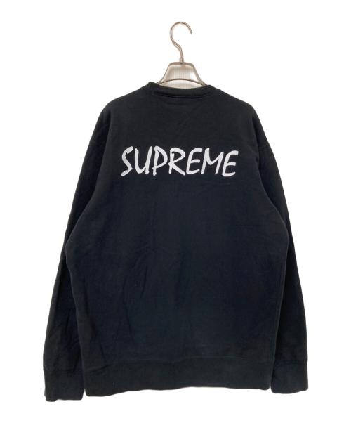 SUPREME（シュプリーム）SUPREME (シュプリーム) St. Ides Crewneck ブラック×ホワイト サイズ:XLの古着・服飾アイテム