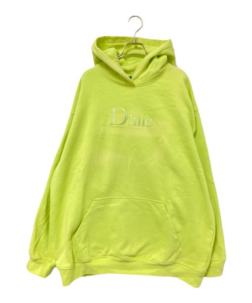 Dime（ダイム）Dime (ダイム) エンブロイダリーロゴパーカー ライムイエロー サイズ:XLの古着・服飾アイテム