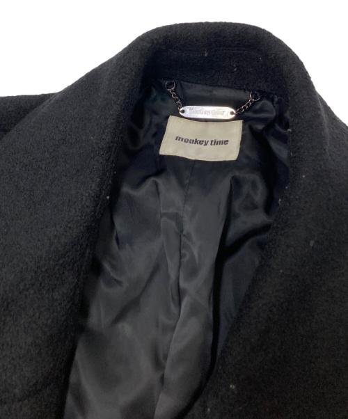 MONKEY TIME（モンキータイム）MONKEY TIME (モンキータイム) ロングコート ブラック サイズ:Lの古着・服飾アイテム