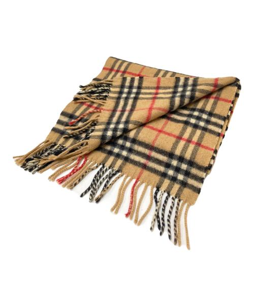 Burberry's（バーバリー）Burberry's (バーバリーズ) ノバチェックカシミアマフラー ベージュ サイズ:下記参照の古着・服飾アイテム