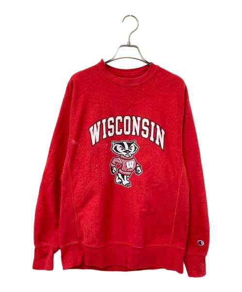Champion（チャンピオン）Champion (チャンピオン) カレッジプリントスウェット レッド サイズ:Sの古着・服飾アイテム