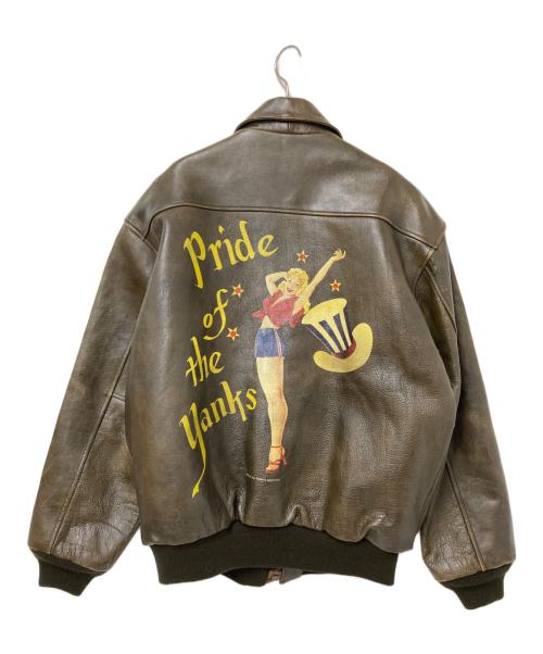 AVIREX（アヴィレックス）AVIREX (アヴィレックス) A-2フライトジャケット ブラウン サイズ:Mの古着・服飾アイテム