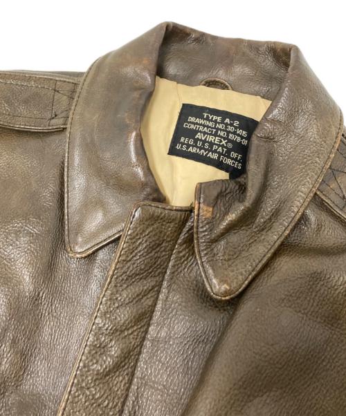 AVIREX（アヴィレックス）AVIREX (アヴィレックス) A-2フライトジャケット ブラウン サイズ:Mの古着・服飾アイテム