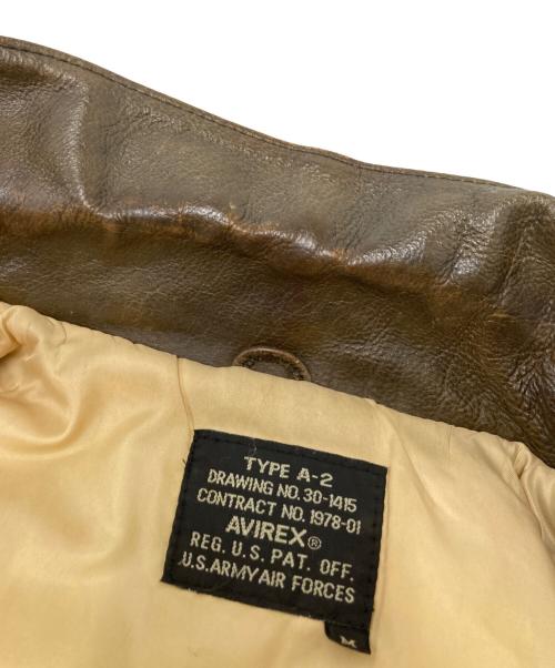 AVIREX（アヴィレックス）AVIREX (アヴィレックス) A-2フライトジャケット ブラウン サイズ:Mの古着・服飾アイテム