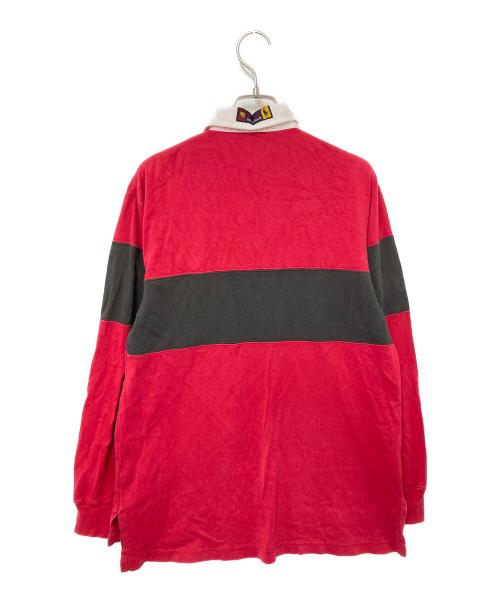 POLO RALPH LAUREN（ポロ・ラルフローレン）POLO RALPH LAUREN (ポロ・ラルフローレン) ラガーシャツ レッド×ブラック サイズ:170の古着・服飾アイテム