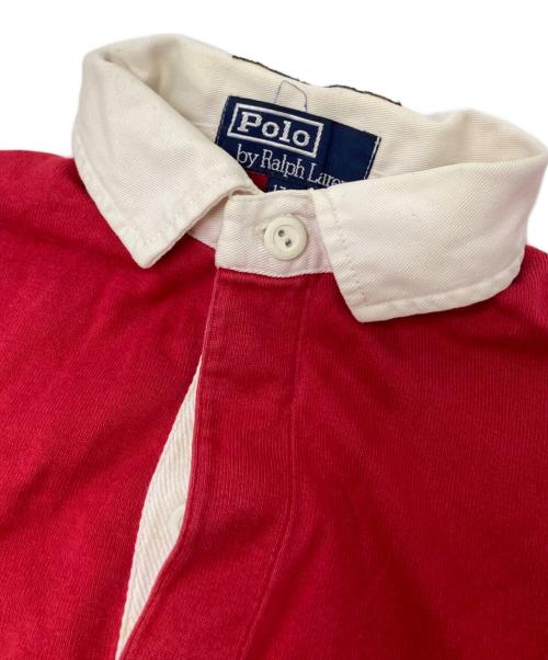 POLO RALPH LAUREN（ポロ・ラルフローレン）POLO RALPH LAUREN (ポロ・ラルフローレン) ラガーシャツ レッド×ブラック サイズ:170の古着・服飾アイテム