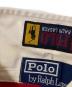中古・古着 POLO RALPH LAUREN (ポロ・ラルフローレン) ラガーシャツ レッド×ブラック サイズ:170：4000円
