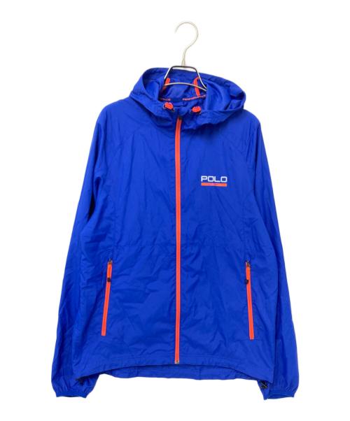 POLO SPORT（ポロスポーツ）POLO SPORT (ポロスポーツ) ポリエステルフーデッドジャケット ブルー サイズ:下記参照の古着・服飾アイテム