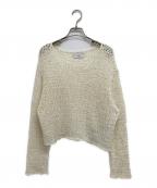 SLOBE IENAスローブ イエナ）の古着「ラッセルヤーンショートニット」｜ホワイト