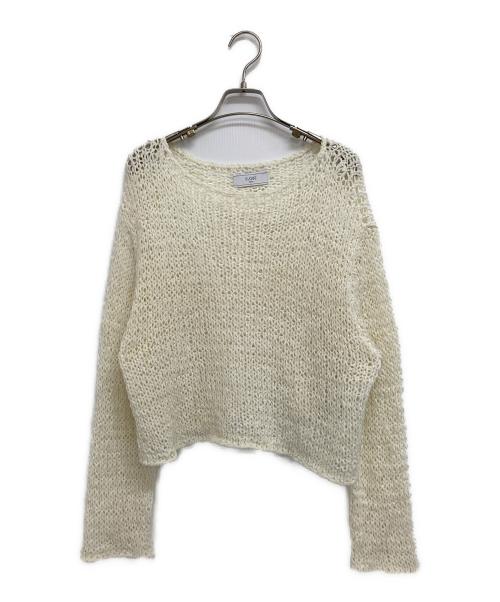 SLOBE IENA（スローブ イエナ）SLOBE IENA (スローブ イエナ) ラッセルヤーンショートニット ホワイト サイズ:表記無しの古着・服飾アイテム