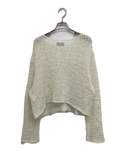 SLOBE IENA（スローブ イエナ）SLOBE IENA (スローブ イエナ) ラッセルヤーンショートニット ホワイト サイズ:表記無しの古着・服飾アイテム