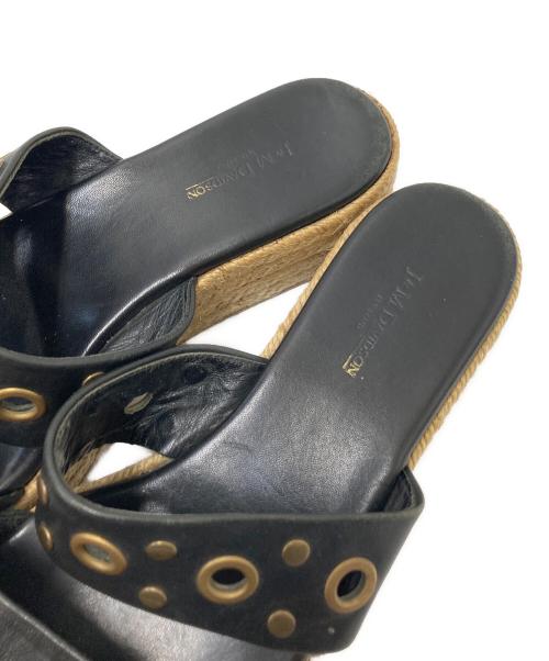 J&M DAVIDSON（ジェイ＆エム デヴィッドソン）J&M DAVIDSON (ジェイ＆エム デヴィッドソン) ジュートソールサンダル ブラック×アイボリー サイズ:下記参照の古着・服飾アイテム