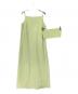 Mila Owen（ミラオーウェン）の古着「ベア付ストレートナローマキシキャミワンピース」｜グリーン