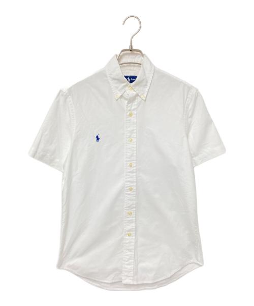 RALPH LAUREN（ラルフローレン）RALPH LAUREN (ラルフローレン) BEAMS (ビームス) 半袖ボタンダウンシャツ ホワイト サイズ:XSの古着・服飾アイテム