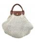 LONGCHAMP（ロンシャン）の古着「メッシュバッグ」｜ホワイト