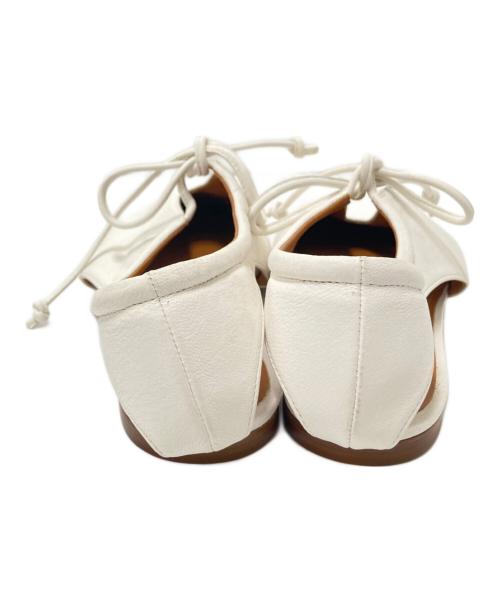 Pippichic（ピッピシック）Pippichic (ピッピシック) スクエアトゥーパンプス ホワイト サイズ:37 1/2の古着・服飾アイテム