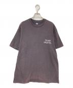 SEQUEL×Wendy`sシークエル×）の古着「プリントTシャツ」｜チャコールグレー