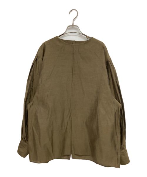 CHAOS（カオス）CHAOS (カオス) ディールオーガンブラウス ブラウン サイズ:Fの古着・服飾アイテム