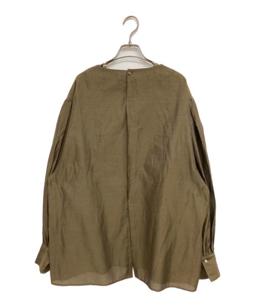 CHAOS（カオス）CHAOS (カオス) ディールオーガンブラウス ブラウン サイズ:Fの古着・服飾アイテム