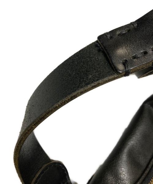 SLOW（スロウ）SLOW (スロウ) レザーショルダーバッグ ブラック サイズ:下記参照の古着・服飾アイテム