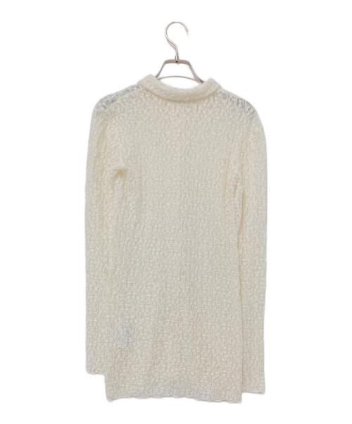 THE PAUSE（ザポーズ）THE PAUSE (ザポーズ) ストレッチレースシャツ アイボリー サイズ:Fの古着・服飾アイテム