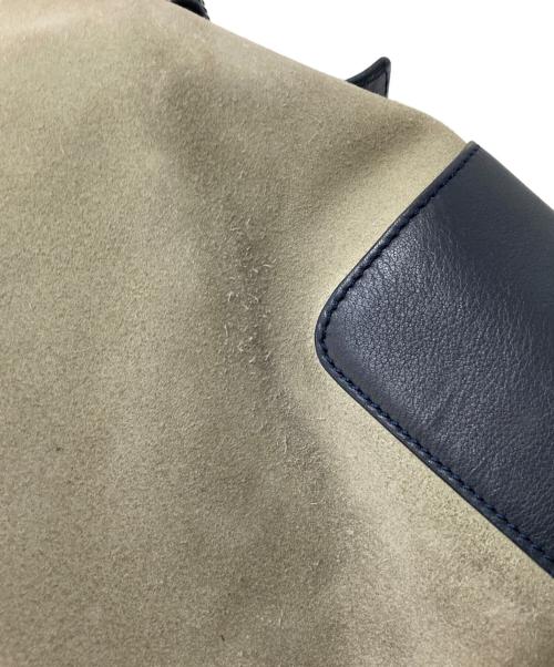 LOEWE（ロエベ）LOEWE (ロエベ) スウェードワンハンドルバッグ アイボリー×ネイビー サイズ:下記参照の古着・服飾アイテム