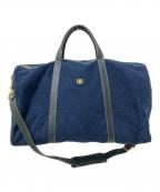 BALENCIAGAバレンシアガ）の古着「ヴィンテージ2WAYボストンバッグ」｜ネイビー×グリーン