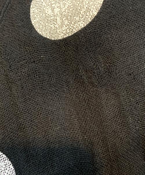 BEARDSLEY（ビアズリー）BEARDSLEY (ビアズリー) カヤドットワンピース ブラック×ホワイト サイズ:Fの古着・服飾アイテム