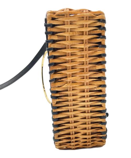 VIOLAd'ORO（ヴィオラドーロ）VIOLAd'ORO (ヴィオラドーロ) 異素材ショルダーバッグ ブラック×ブラウン サイズ:下記参照の古着・服飾アイテム