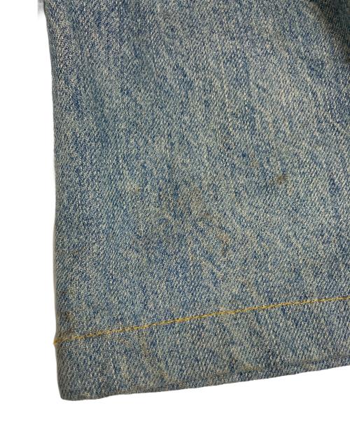 masonprince（メゾンプリンス）masonprince (メゾンプリンス) サイドベルトワイドフレアデニムパンツ インディゴ サイズ:3の古着・服飾アイテム