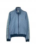 LACOSTEラコステ）の古着「モノグラムジャカードトラックジャケット」｜ブルー