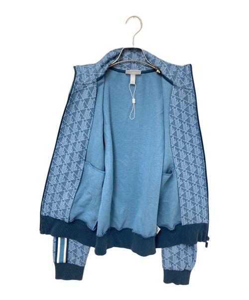 LACOSTE（ラコステ）LACOSTE (ラコステ) モノグラムジャカードトラックジャケット ブルー サイズ:US:Sの古着・服飾アイテム