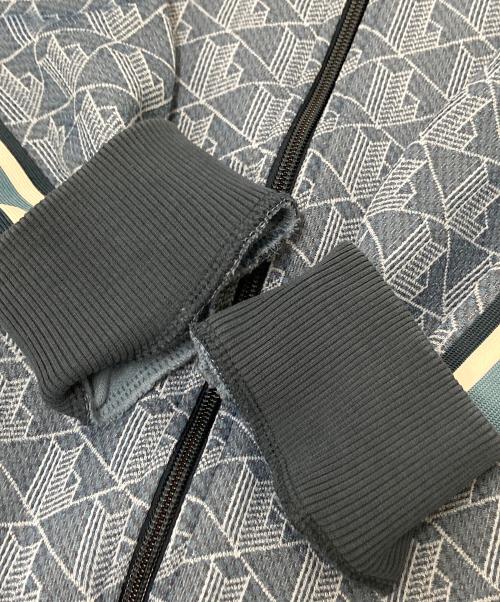 LACOSTE（ラコステ）LACOSTE (ラコステ) モノグラムジャカードトラックジャケット ブルー サイズ:US:Sの古着・服飾アイテム