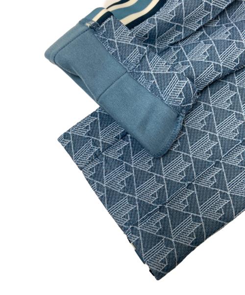 LACOSTE（ラコステ）LACOSTE (ラコステ) サイドテーピングモノグラムジャカードトラックパンツ ブルー サイズ:US:XSの古着・服飾アイテム