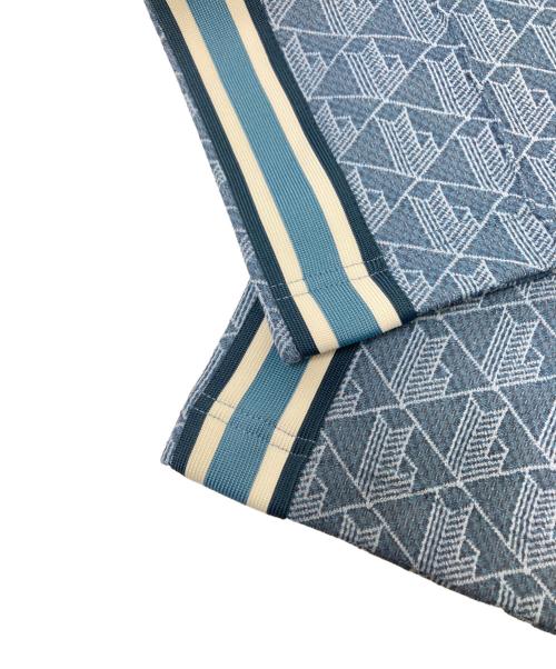 LACOSTE（ラコステ）LACOSTE (ラコステ) サイドテーピングモノグラムジャカードトラックパンツ ブルー サイズ:US:XSの古着・服飾アイテム