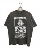 NISHIMOTO IS THE MOUTHニシモトイズザマウス）の古着「プリントTシャツ」｜グレー