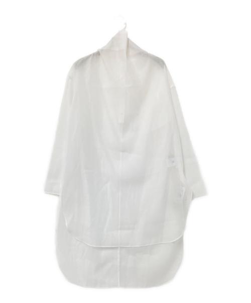 LE PHIL（ル フィル）LE PHIL (ル フィル) ハイネックシアーブラウス ホワイト サイズ:F 未使用品の古着・服飾アイテム